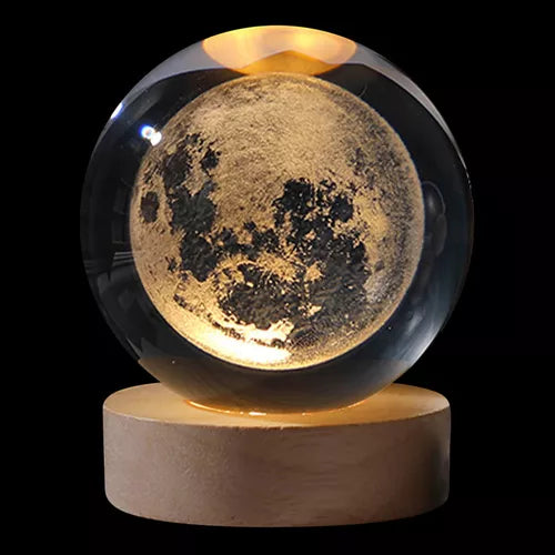 Lampara De Cristal Esfera 3d Planetas