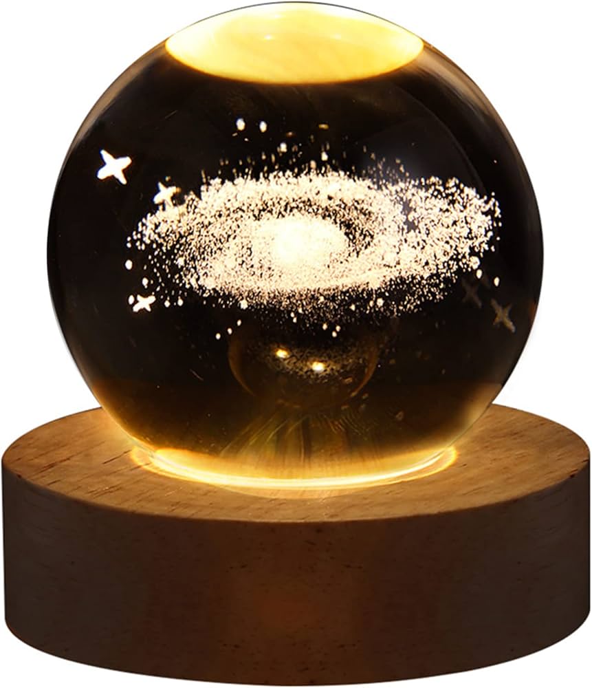 Lampara De Cristal Esfera 3d Planetas